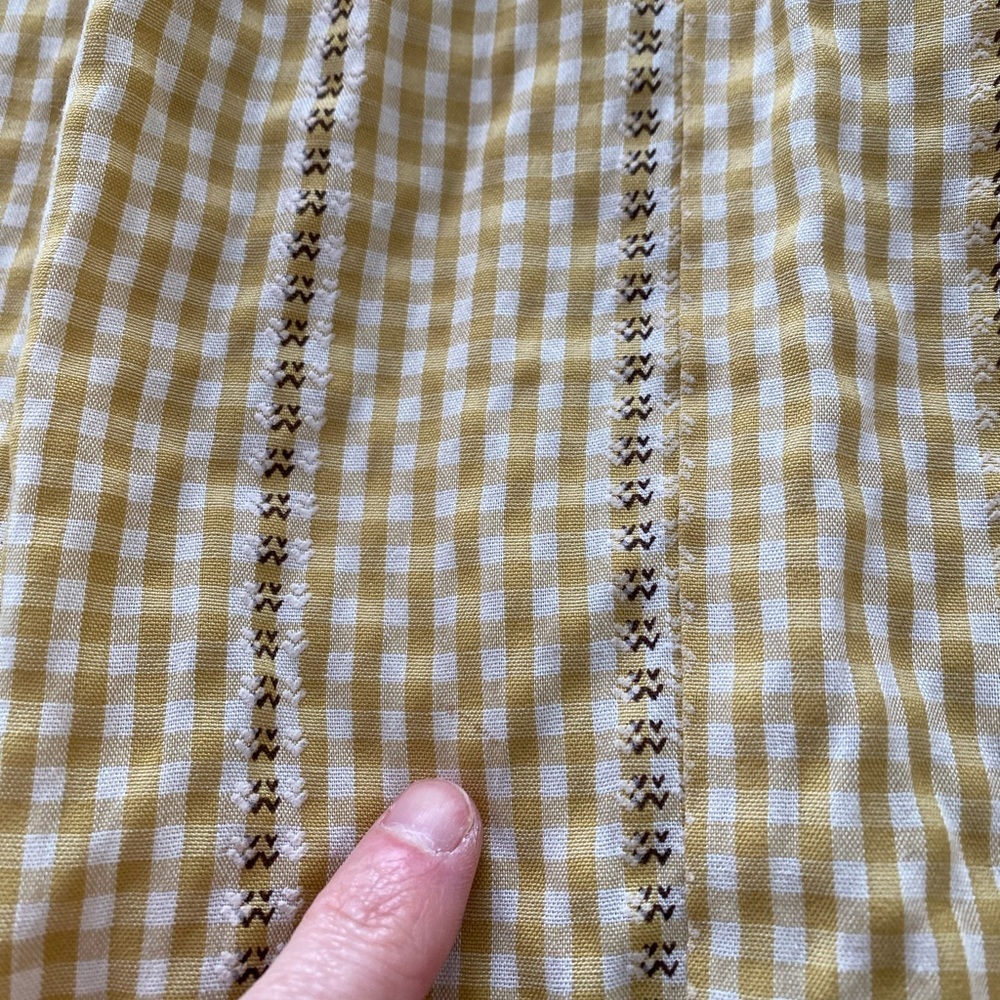 Max Studio Yellow Gingham Midi Dress - Picture 11 of 13